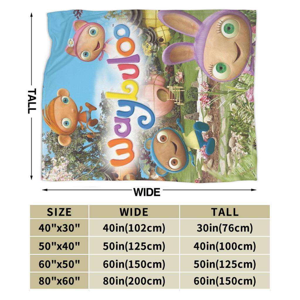 Cartoon Waybuloo Plush Blanket Boy Girl Flannel Bedding Throws For Bedroom Super Warm Design Quality Bedspread Gift