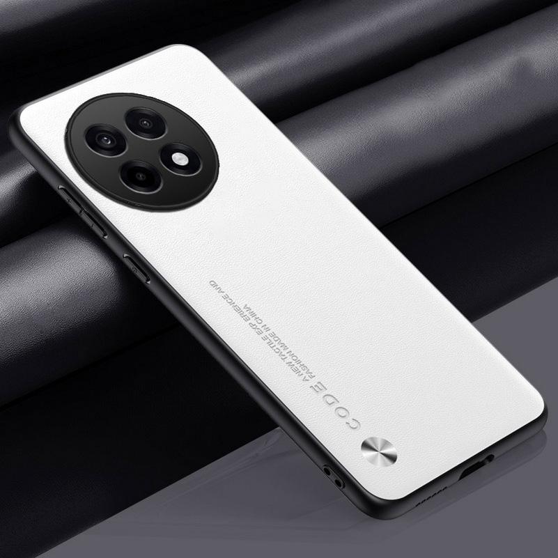 Plain Leather Case For OnePlus 13R 13 12 12R 11 11R 10T OnePlus Ace 5 Pro 3 3V 2 Nord 4 CE 4 3 Lite Hard Camera Protect Cover