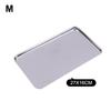 Nordic Stainless Steel Rectangular Tray Pastry Food Baking Plates Pallet Storage Disk Snack Cake Dish Organizer Tray Home Decor