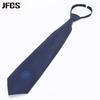 Zipper Loose Buckle Security Tie Clip Men And Women Security Community Property Doorman Uniform Navy Blue Tie
