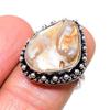 Biwa Pearl Handmade 925 Sterling Silver Jewelry Ring Size 7 W4i40