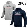 2 in 1 Hoodie for Man Paris Print Autumn Winter Daily Casual Sport Jogging Sweatshirt Home Outdoor Comfort Warm Fashion Pullover