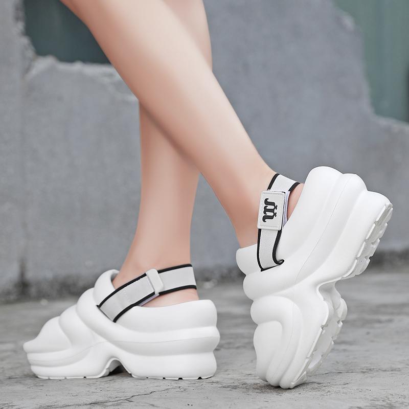 Летние женские сандалии, женские сабо на толстой подошве, мягкая обувь на сухой танкетке из ЭВА, пляжные сандалии, домашние тапочки, размеры 35–41