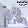Rechargeable 2-in-1 Electric Mosquito & Fly Swatter - High-Powered Multi-Functional Insect Killer for Home Use