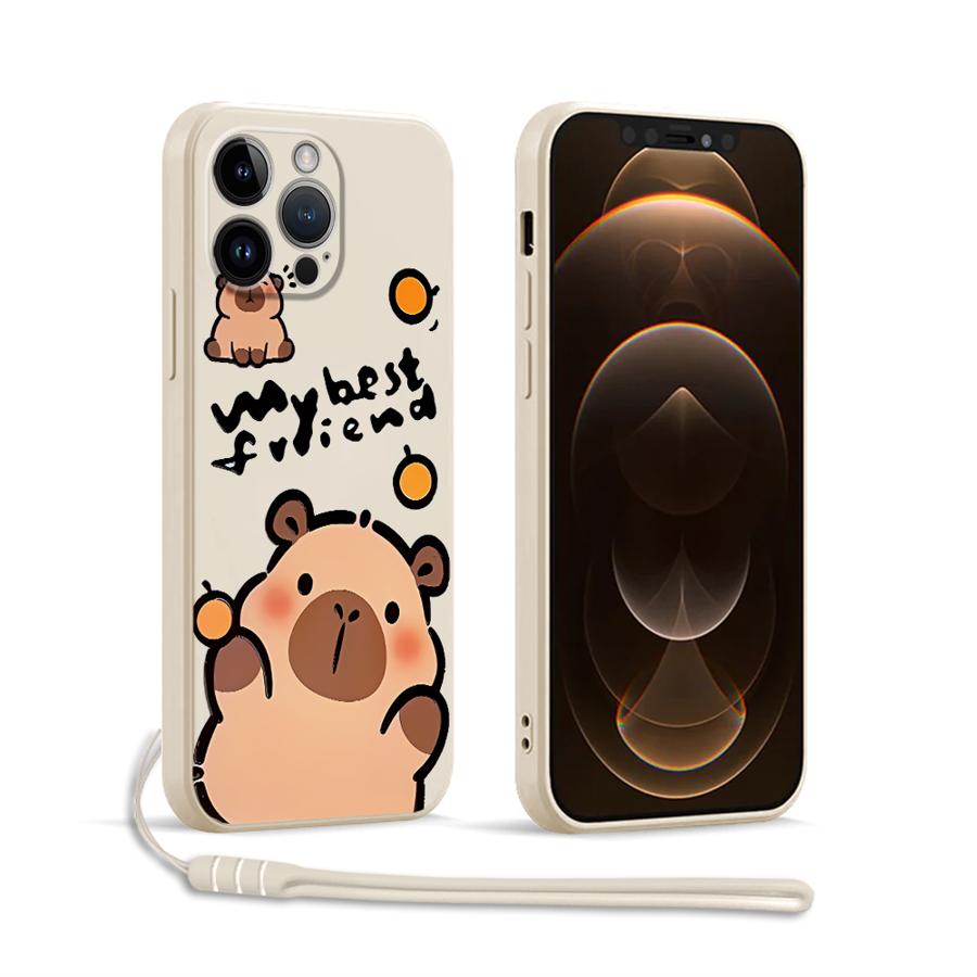 Phone Cover Case for Apple iPhone 17 Pro Max XS XR 13 Mini Air 11 12 Plus 7 8 16 15 Cute Capybara