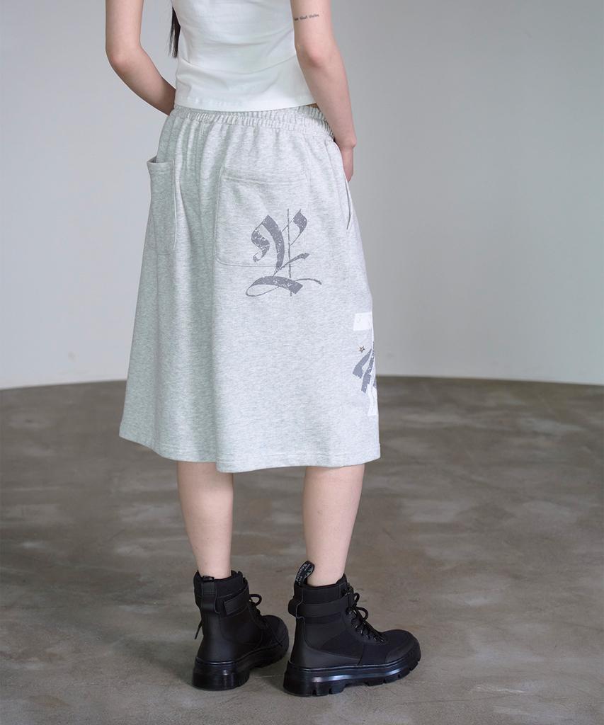 PRENDA Star Cross Bermuda Pants Gray
