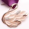 Brooch High-End Sense Niche High-End Women'S Silk Scarf Buckle Alloy Corsage Small Fragrant Wind Pearl Rhinestone High-End