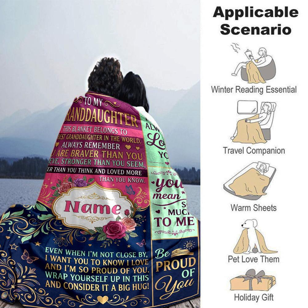 Love And Pride Blanket Customize Your Name Blanket Soft And Comfortable It'S The Perfect Gift For Family Friends Or Loved Ones Suitable For All