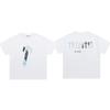 Cross-border new graffiti letter printing European and American street trendy brands loose and versatile casual men's and women's short-sleeved round