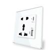Power Supply 2100Ma Usb Socket International Panel 13A Uk Wall Type C Interface