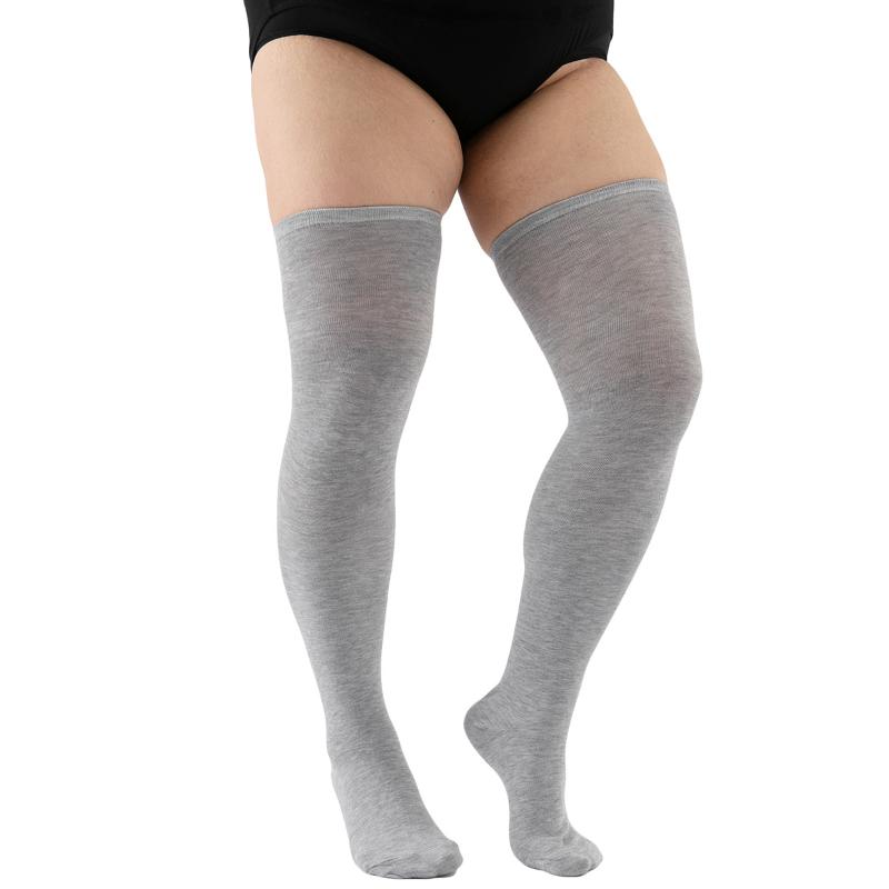 Plus Size Women's Striped Stockings Thigh High Socks Ladies Over Knee Socks Autumn Winter Skirt Warm Christmas Gifts