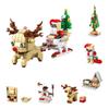 [2024 НОВЫЙ Рождественский Подарок] 296 деталей сборный блок DIY рождественская тема Санта-Клаус олень снеговик рождественская елка 6 в 1 комплект украшения модель игрушки мальчик