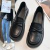 Fashionable Work Shoes, Elegant Round Toe Flat Shoes, Casual Breathable Leather Women's Business Shoes, Women's Shoes