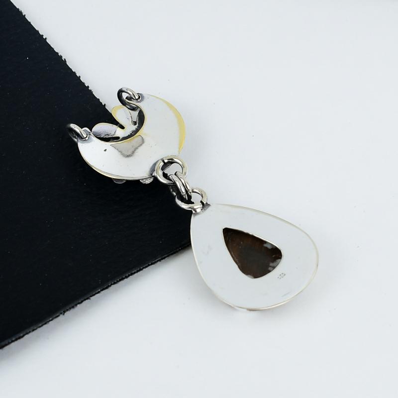 Подвеска из натурального дикого конского яшмы, стерлинговое серебро 925 пробы — дизайн ручной работы, повседневные украшения, уникальная подвеска из красного граната, подарки на день рождения