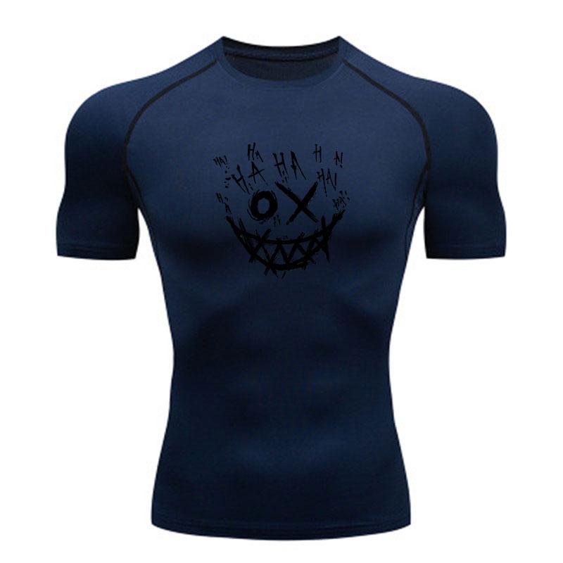 Men's Compression Fitness Workout T-Shirt, Scratch Style Lau