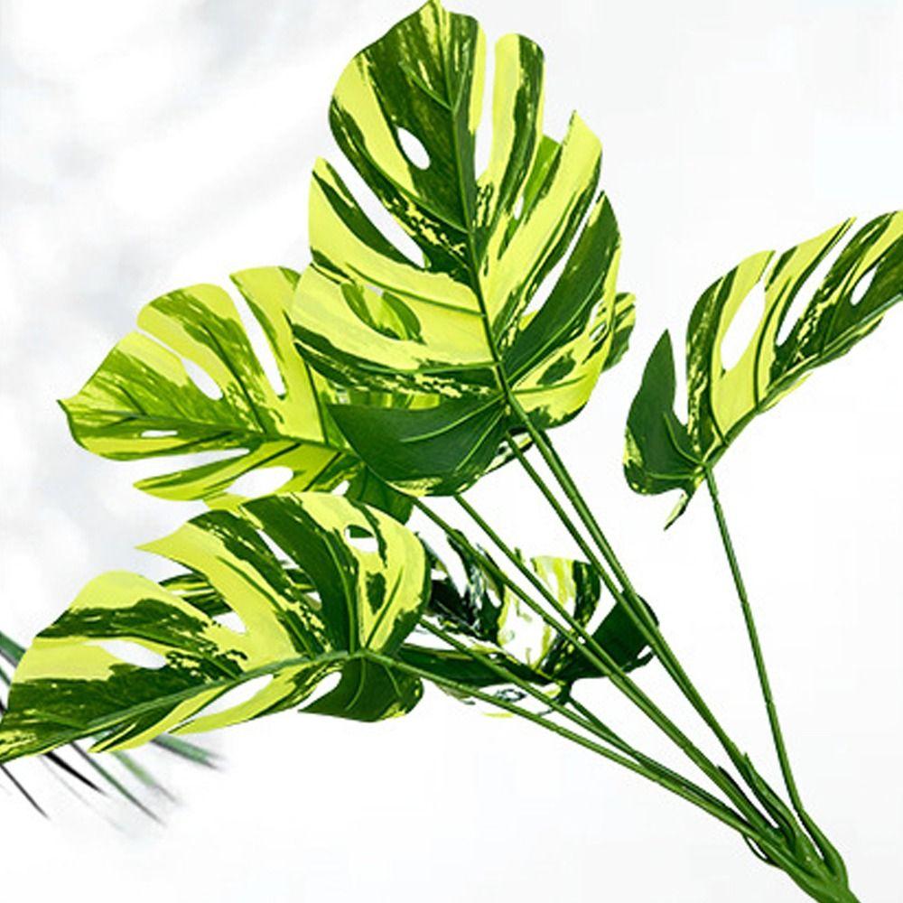 9-24 вилки искусственные тропические пальмовые ветви большие искусственные черепахи задний лист домашний садовый декор