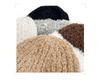 Cat Brother Korean Style Knit Hat: Color Block Plush, Warm Wool, Women's Large Head Circumference