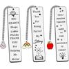 Stainless Steel Bookmark Graduation Season Gift Laser Engraving Thank You Teacher's Day Commemorative Gifts Christmas Metal