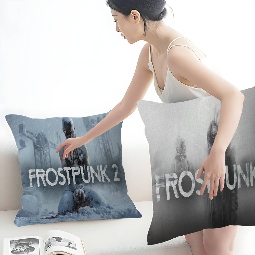Game F-Frostpunks Personalized Pillow Cover Kids Bedroom Wild Party Decor Pillowcase Kid Birthday Shower Gift