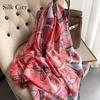 High-quality Luxurious Silk Scarves Headband Scarfs Neck Scarf For Women Chain Silk Scarf Women's Decorative Shawl