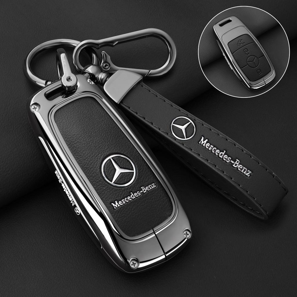 GLC GLB Zinc Alloy Leather Car Remote Key Case Cover For Mercedes Benz A C E S G Class GLC CLE CLA GLB GLS W177 W205 W213 W222
