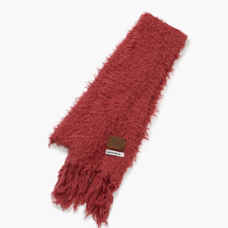 MARGESHERWOOD ЩЕНОК НА ОЩУПЬ БАХРОМЧАТЫЙ ШАРФ_роза