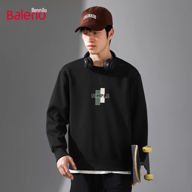 Baleno Men's Trendy Printed Round Neck Sweatshirt