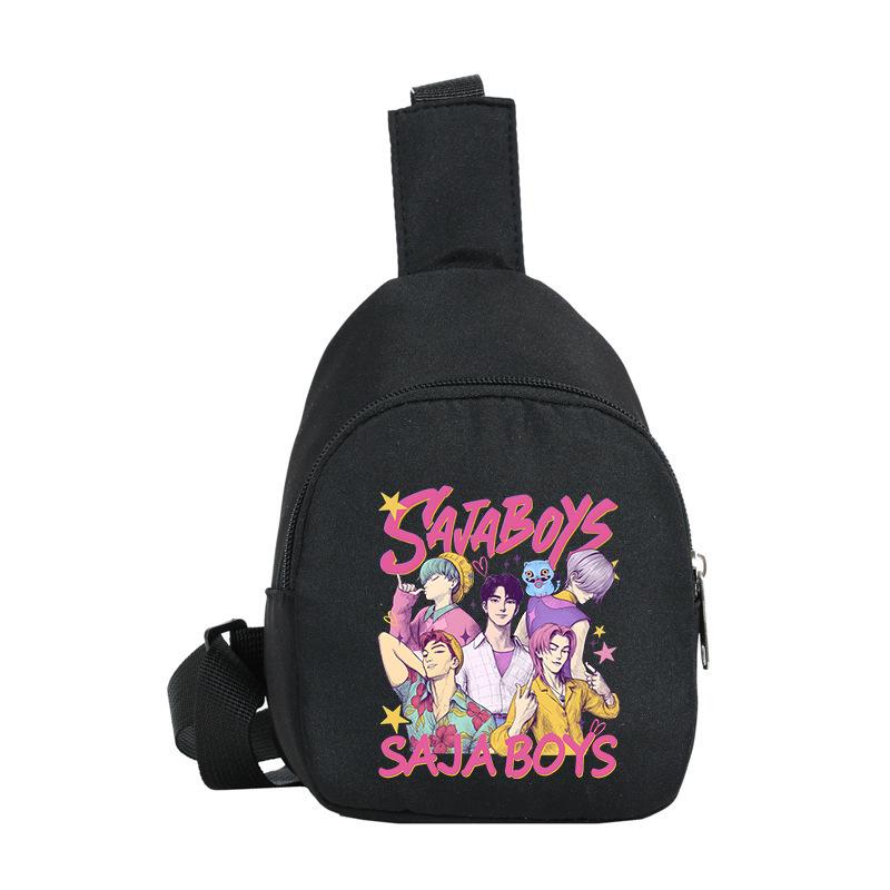 Children'S Breast Bag Animation Cartoon Peripheral Printing Casual Shoulder Bag Going Out Portable Messenger Bag
