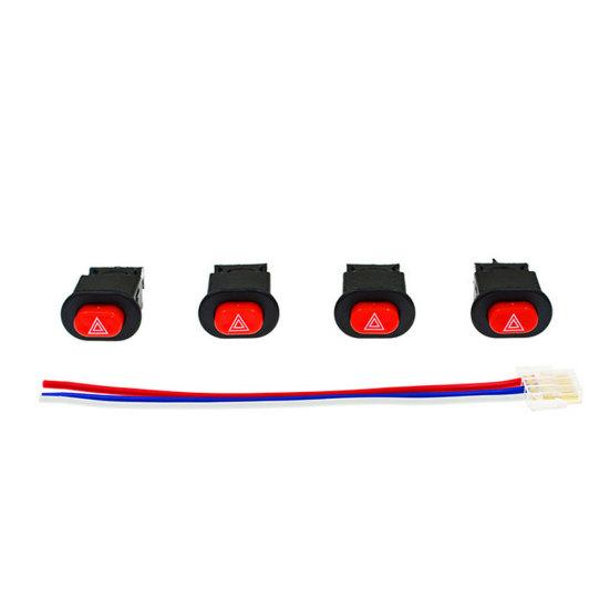 Выключатель аварийного освещения для мотоцикла, двойной предупредительный мигающий сигнал, провода аварийного сигнала