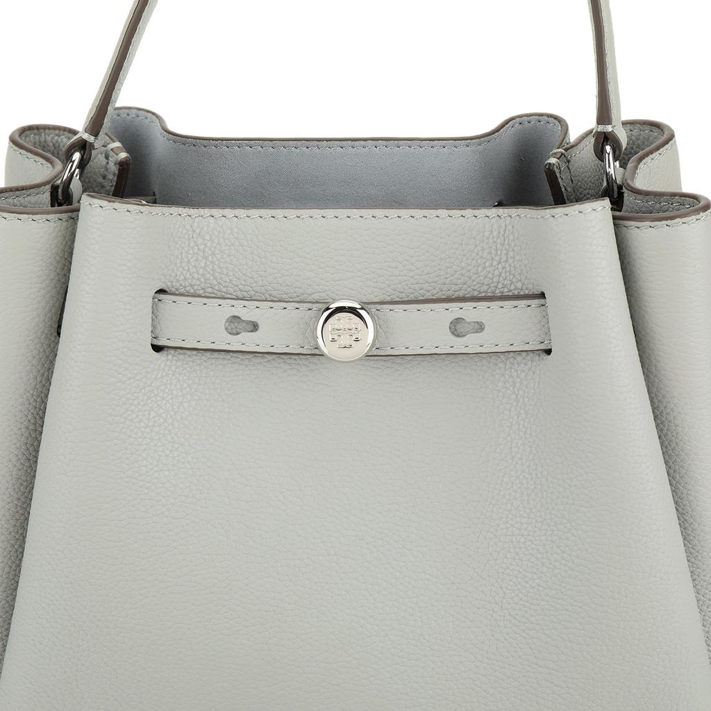Tory Burch Romy Adjustable Detachable Shoulder Strap Bucket Bag Women handbags Gray 166982-021