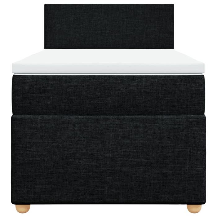 Maison Exclusive - Sommier à lattes de lit et matelas Noir 80x200 cm Tissu