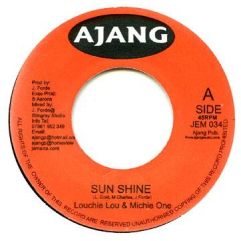 7inch Record LOUCHIE LOU & MICHIE ONE / SAM SAM  - Sun Shine / Need Her JEM034 Ajang 2004 Europe Reggae, Ska & Dub Used