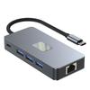 9 In 1 TYPE-C To RJ45 (Gigabit)+USB3.0*3+HDMI+USB-CS Data+PD100W+SD/TF MacBook