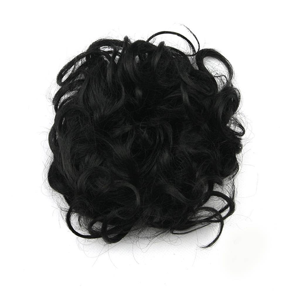 Эластичный парик, резинка для волос, вьющиеся волосы, резинка для волос, пучок, кудрявый растрепанный шиньон, наращивание волос