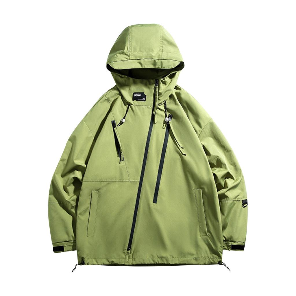 Мужская весенняя куртка с капюшоном, мужская водоотталкивающая ветрозащитная универсальная модная одежда для активного отдыха, модная куртка
