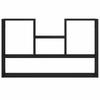 Wall Shelf in Black Oak Look 99 x 15 x 60 cm Wood Based Material