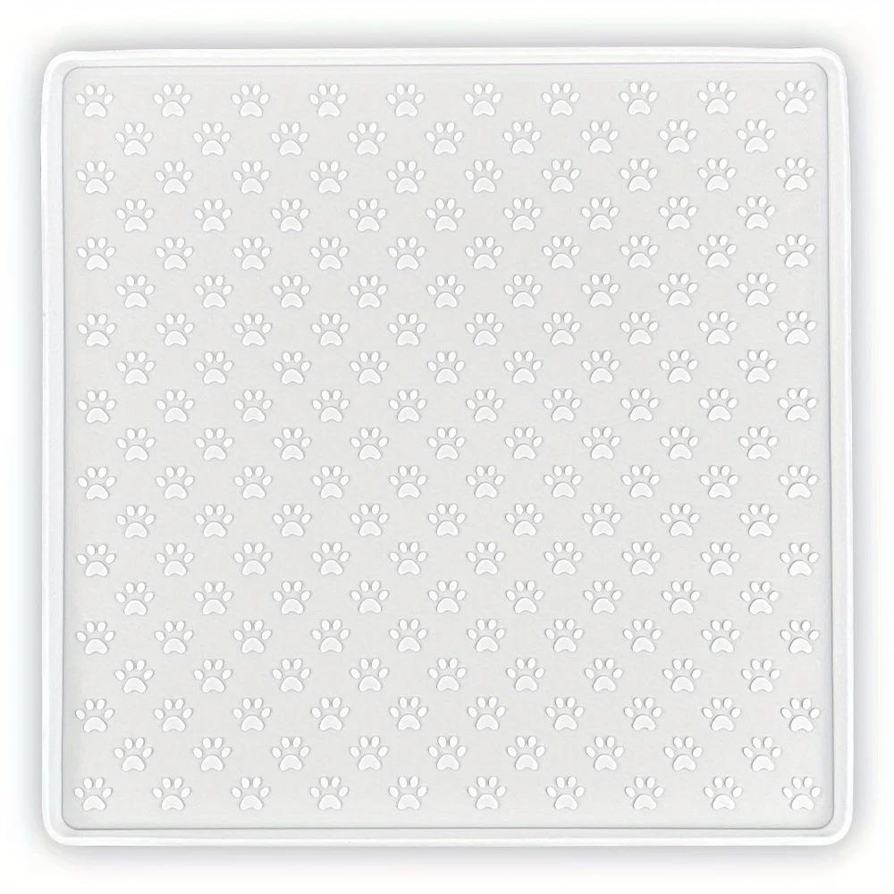 Pet Silicone Food Mat Cat and Dog Pet Items Portable Waterproof Leakproof Non-slip Feeding Mat Bowl Mat Pet Feeder Supplies