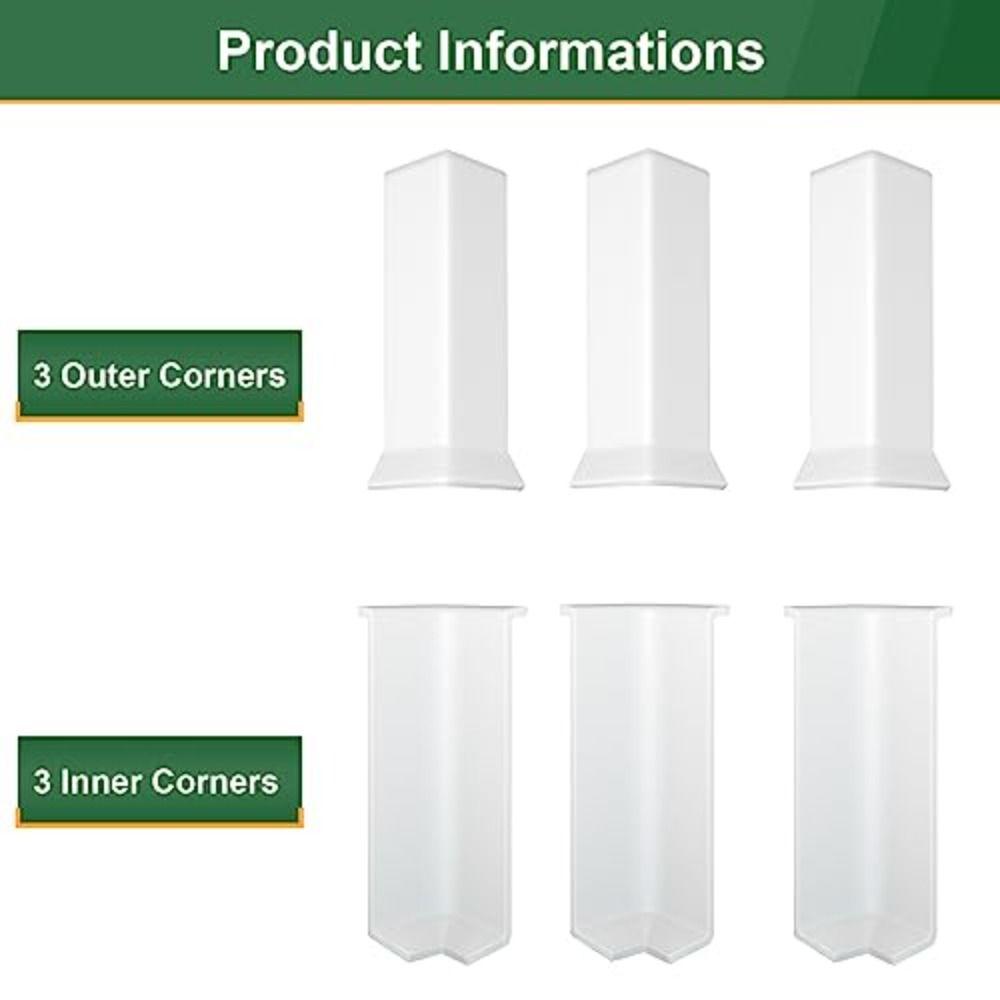 Самоклеящийся настенный плинтус 82 мм высотой, угловой декор для стен