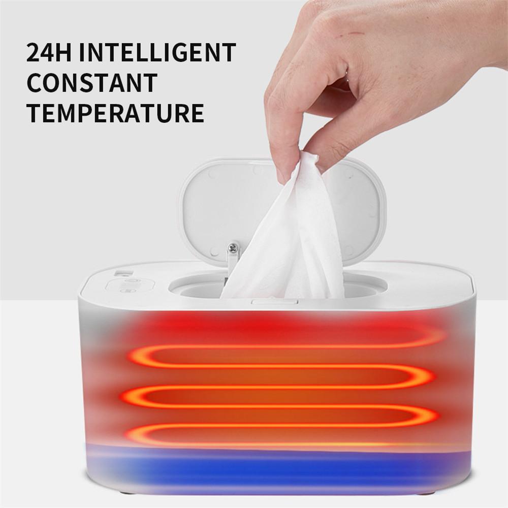 10W Baby Wipes Heater Adjustable Temperature USB Heating Box For Home Car Travel