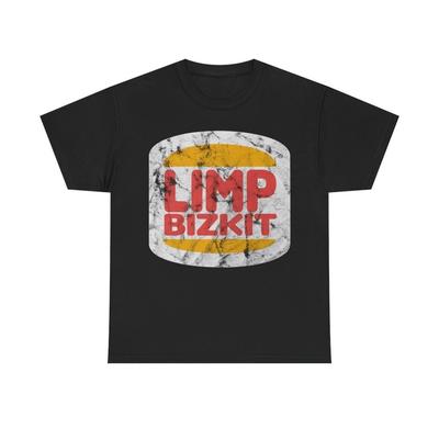 Футболка Limp Bizkit Burger King Топы футболки Мужская Женская Винтажная Поношенная