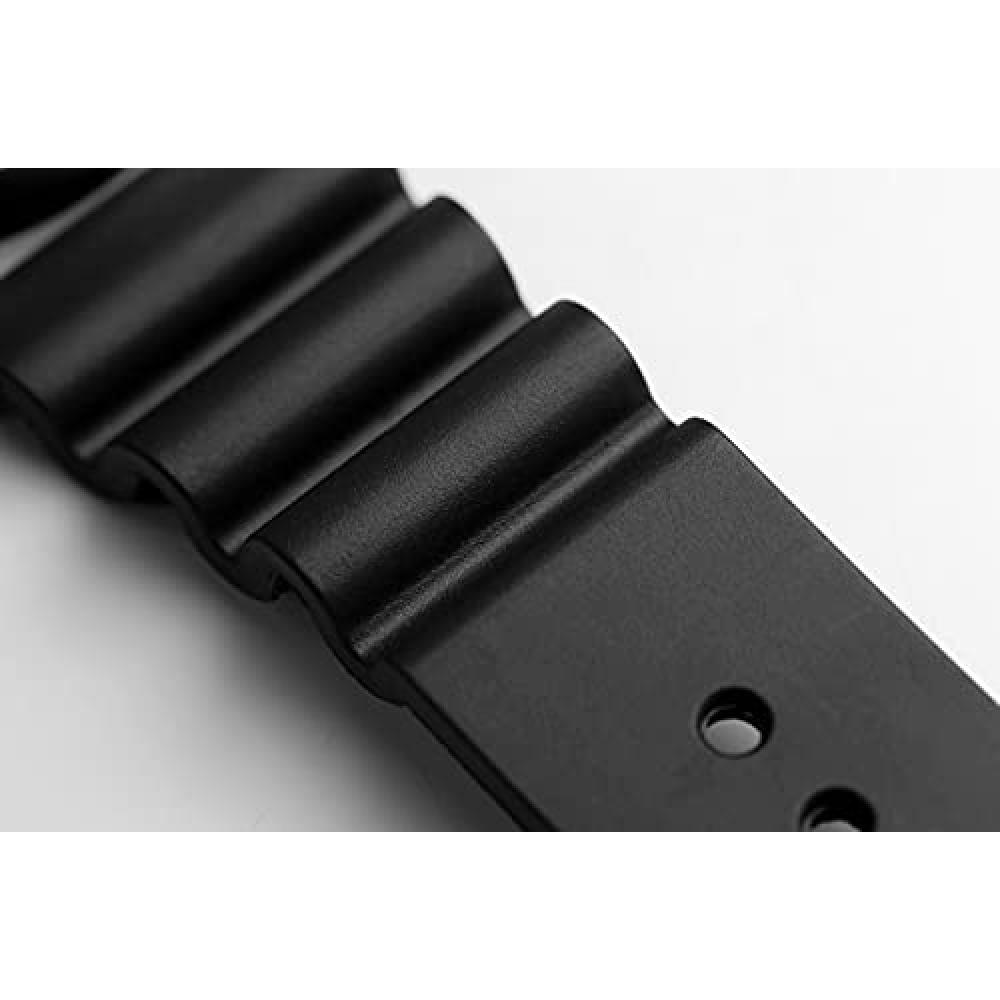 [HYAKUICHI 101] Часы для дайвинга с дисплеем даты, водонепроницаемые до 20 АТМ, HYAKU1-001 (Серебристо-черный каучук)