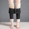 Ayollar Qishki Jinsi Fleece Astarli Slim Stretch Issiq Jeggins Qalin Torli Jinsilar