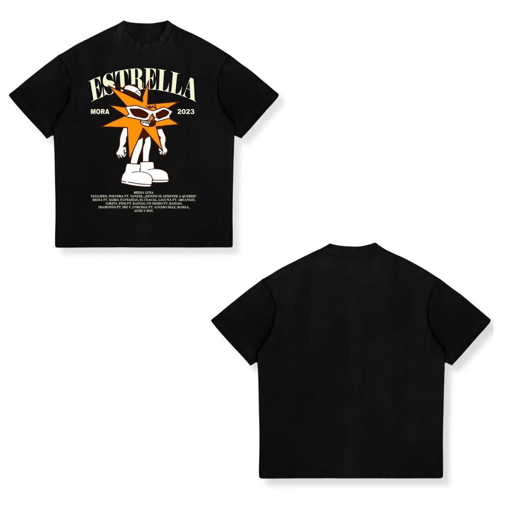 Rapper MORA Album Tour 2025 Merch Tee Shirt Unisexs Women Harajuku Fashion Vintage Tshirt Summer Casual Cotton Oversized T Shirts