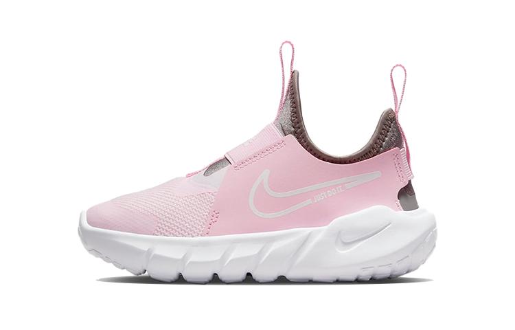 Nike Flex Runner 2 Slip Resistant Cushioning Abrasion Resistant Breathable Low top Kids' Running Shoes Pink Kids' DJ6040-600
