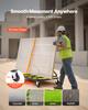 VEVOR Drywall Cart Dolly, 816 kg Load Capacity, Steel Panel Dolly with 4 Swivel Casters & Expandable Deck