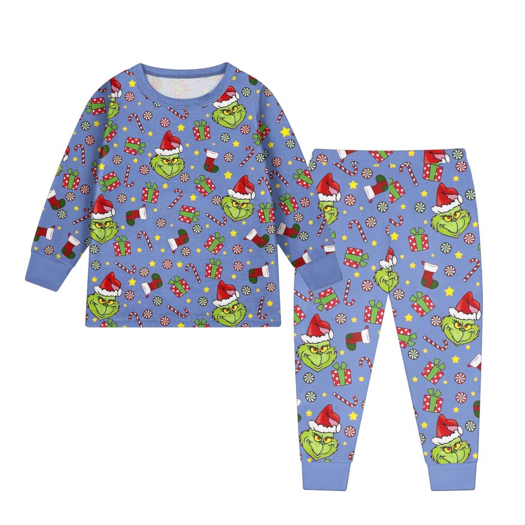 Детский модный костюм юбка топ с круглым вырезом и длинными рукавами брюки