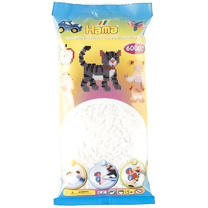 Sachet de 6000 perles - Hama Midi : Blanc