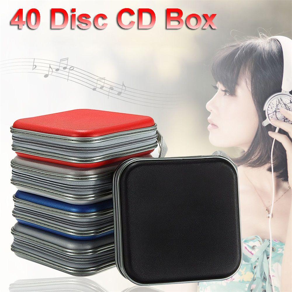 40 Disc Portable Wallet Album Holder CD DVD Case Organizer Double-side Storage Sleeve