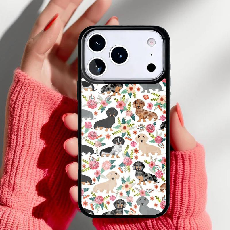 Милый такса Собака Горячий Чехол для Телефона для iPhone 17 16 15 14 13 Pro Max Задняя Крышка для 12 11 Pro Coque