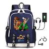Хит продаж Рюкзак ONE PIECE Луффи с USB-зарядкой, большая вместимость